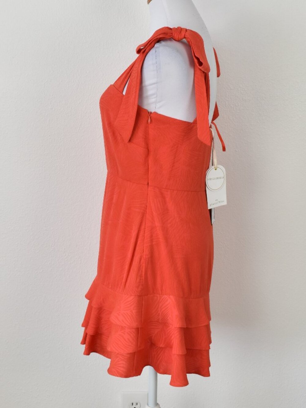 Gianni Bini Shea Leigh Mills Julia Mini Dress Tango Red NEW - 4 - Picture 5 of 11